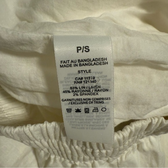 Dynamite Heidi Wide Leg Linen Pull-On
Pants, Bright White - Picture 2 of 9